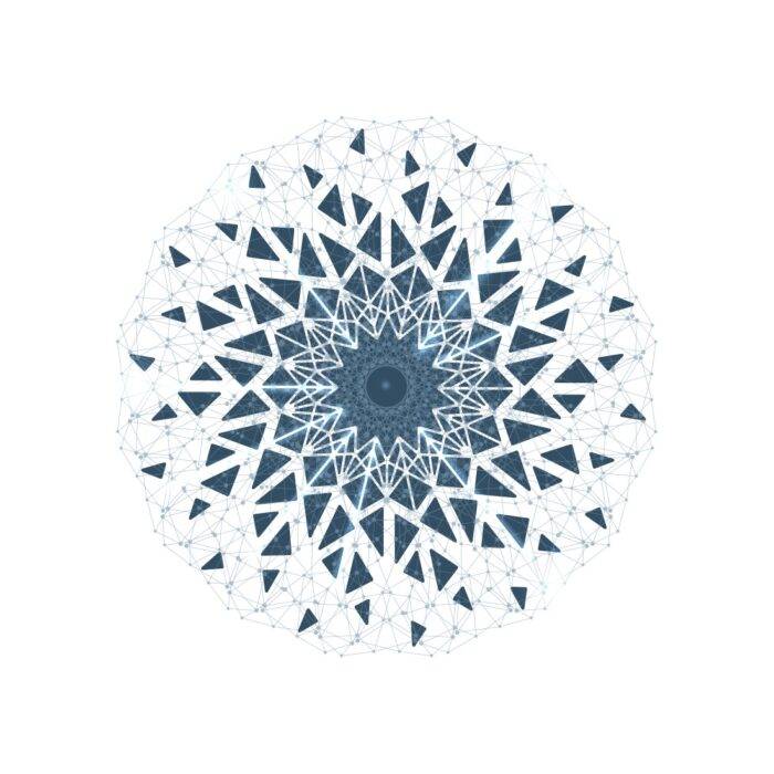 An abstract geometric pattern representing brain connections.